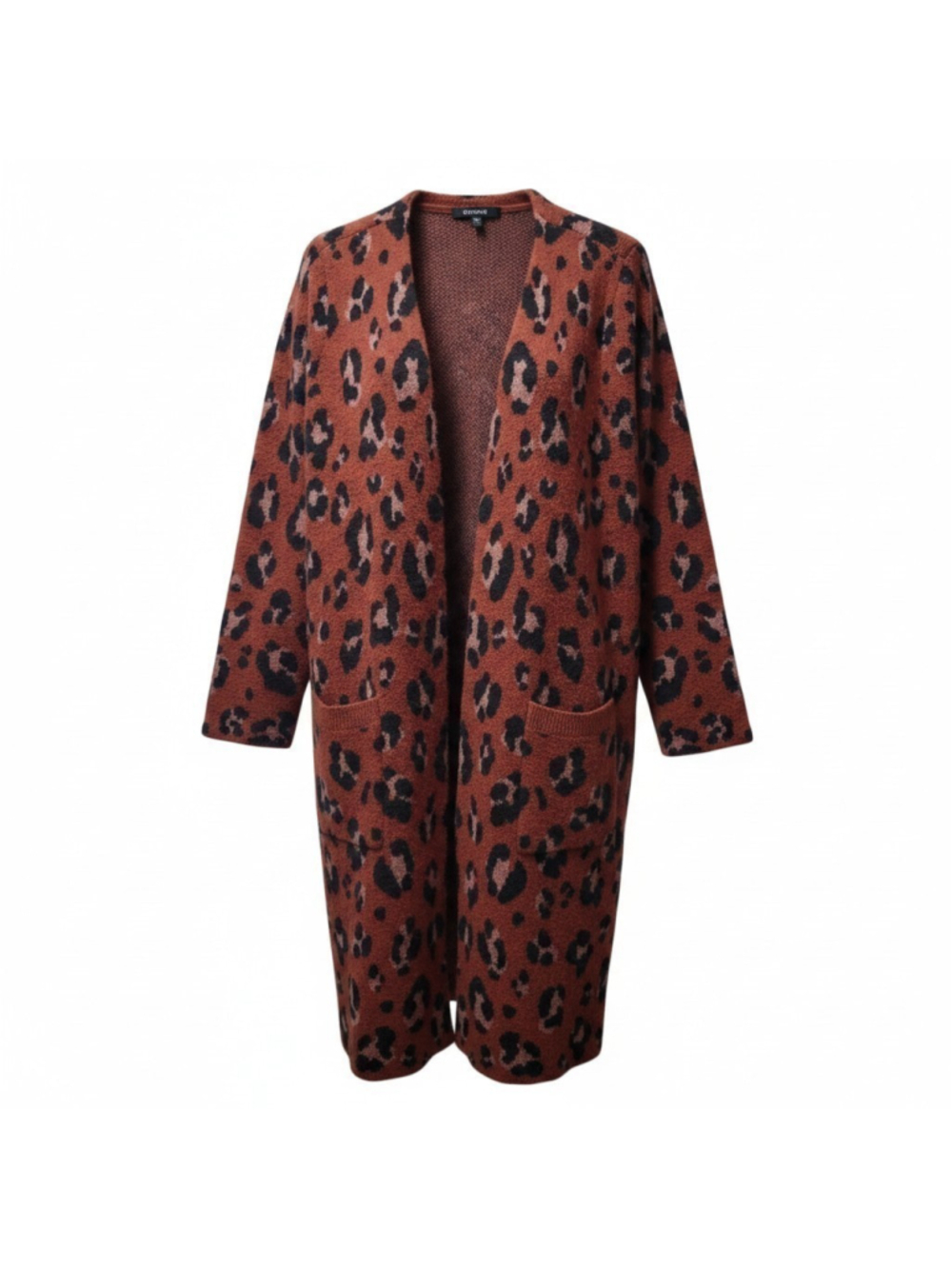 TORRID Women's Longline Red Leopard Brushed Cardigan Long-Sleeve Sweater 3X NWT